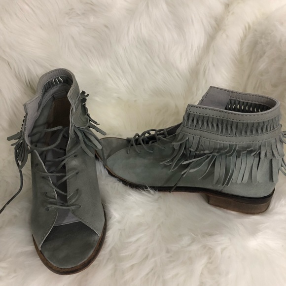 Free People Firefly Lace Up Fringe Sandal, 37 - Picture 2 of 8